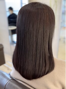 クープ ヘアーベー 船堀店(COUPE hair.b)の写真/【船堀駅徒歩3分】"NEW超音波テクノロジー×コスメ縮毛"でお悩み解決★質感重視のナチュラル美ストレート*