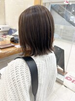 モリオ フロム ロンドン サッポロファクトリー店(morio FROM LONDON)&nbsp;【morio】札幌ボブ　ぱつっと外ハネくびれボブ