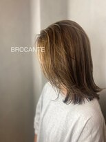 ラトリエ ブロカント 立川北口店(L'atelier BROCANTE)&nbsp;3Dカラー ハイライト エアータッチ ニュアンス ミディアム