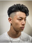 リバースパーマ×スキンフェード