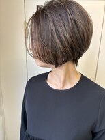 リサヘアーデザイン(RISA HAIR DESIGN)&nbsp;天神/大名/赤坂/ハイライト前下がりショートボブ