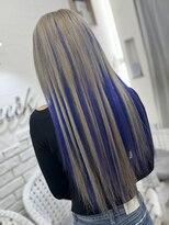 ヘアーグランデシーク(Hair Grande Seeek)&nbsp;ハイトーン×青紫メッシュ