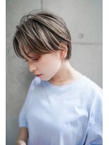 ギークス(GEEKS)&nbsp;【GEEKS渋谷】スモーキーアッシュ/冬カラー/クールショート/小顔