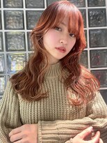 リンドトウキョウ ウメダ(LINDO TOKYO)&nbsp;a/オレンジブラウン/小顔/梅田/大阪/髪質改善/前髪