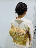 訪問着に似合うヘアセット！美由紀