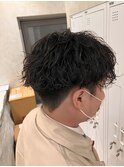 波巻きパーマ
