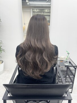 ディジョン(Dijon) 韓国顔まわりレイヤーカットグレージュオリーブベージュブラウン