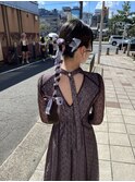 お呼ばれヘア