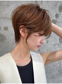 ワンホンレイヤー×ダークブルー[デジタルパーマ/ボブ/韓国]