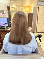 キャラ 池袋本店(CHARA)&nbsp;ブリーチなしでも明るくかわいいマロンベージュカラー*＊