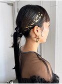 前髪カット韓国ヘア顔周りレイヤーロング_F20702
