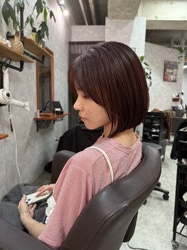 シールドヘアー 沖縄 新都心(C'LD Hair) 那覇美容室/おもろまち美容室/小顔ボブ/タッセルボブ/内巻きボブ