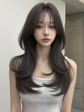 ユーフォリア 渋谷グランデ(Euphoria SHIBUYA GRANDE) 韓国くびれ巻き ラベンダーグレー 暗髪