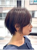 大分ショート/丸みショート/くびれショート/前髪長めショート