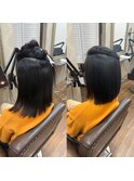 【稲毛】髪質改善縮毛矯正　before &after