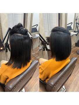 ネコ 稲毛(neco) 【稲毛】髪質改善縮毛矯正　before &after