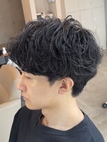 ブルニール 中崎町(BLEUNIR) シャドウパーマ 無造作 韓国メンズ シースルーマッシュ