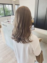 チェレ ブラン 堺東店(Chere brun) 髪質改善デジタルパーマ×ロングレイヤー×ヌーディーベージュ