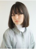 【ANDREY 宮村】デザインカラー厚めバングスリークボブ
