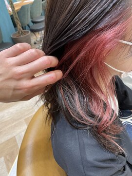 ロンド レグリーズ 立川(Lond leglise) 【槌矢圭悟】インナーカラー/ピンク/ケアブリーチ