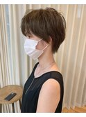【CRAFT】束感ショート/ニュアンスケアパーマ/オリーブベージュ