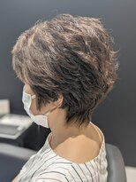 ジエクト 本店(The Ect)&nbsp;レイヤーショート/バタフライカット/ココアブラウン/根元パーマ