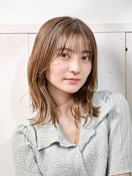 ネオリーブアオバ 高田馬場店(Neolive aoba) ハイトーンのセミディスタイル♪