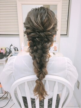 リサ 恵比寿(risa.) ロングヘアーの方の編み下ろし