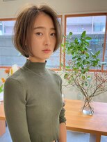 クシェル(kuschel)&nbsp;丸みボブ。ショートから伸ばしてます