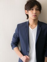 ダンディ館アダム 戸頭店&nbsp;前髪長めで‥アッシュオリーブショートウルフB