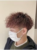 波巻きパーマ