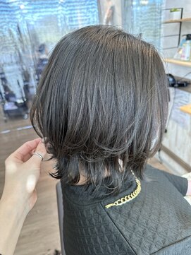 ヘアーリゾートガーデンバイトロント 船橋法典店(Hair Resort Garden by Toronto) ウルフボブ×グレージュ 【船橋、西船橋、市川大野、新船橋】