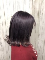 エモート(EMOTE)&nbsp;ミディアム/外ハネボブ/パープルカラー