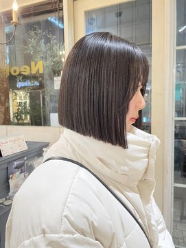 ネオリーブアイム 横浜西口店(Neolive aim) 切りっぱなしボブでシンプルお洒落♪ 【横浜】