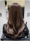 フルバング/似合わせカット/レッドブラウン/30代40代/人形町