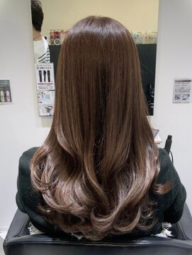 アフロディーテギンザ 日本橋人形町店(APHRODITE GINZA) フルバング/似合わせカット/レッドブラウン/30代40代/人形町