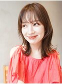 ミディアムレイヤーカット/ウルフ/10代20代