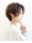 ショートボブ髪型20代30代40代50代前髪あり前髪なし面長丸顔小林
