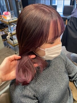 スタイル スマート サロン(STYLE smart salon) 【Hono/STYLE藤沢】インナーピンクボブ韓国巻き