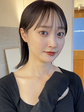 サンド クリア 横浜本店(sand clear) ボブディオリーブベージュ髪質改善縮毛矯正フェイスレイヤー