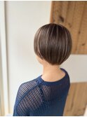 グレージュショートボブ