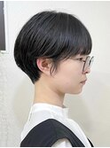 ショートヘア/ボブ/可愛い丸み/簡単スタイリング/20代30代