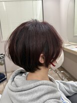 レーヴバイリコ 三軒茶屋(Reve by liko)&nbsp;ピンクブラウン×ショートボブ 20／30／40／50代