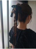 韓国風お団子スタイル