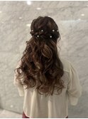 ハーフアップ