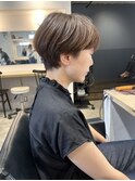 マッシュショート/コンパクトショート/アッシュベージュ/銀座
