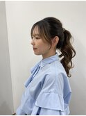 【湯田】結んでかわいい顔まわりカット