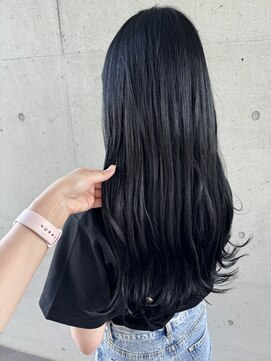 アチーブティルスマートサロン 豊川末広通店(achieve till Smart Salon) 大人可愛い暗髪アッシュ艶カラー透明感ナチュラルロングヘア