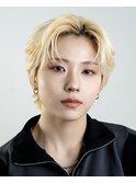 韓国センターパートコンマバングフェザーパーマニュアンスパーマ