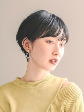 ガーデンヨコハマエスト(GARDEN YOKOHAMA est) ショート ショートボブ ハンサムショート 前髪 暗めカラー